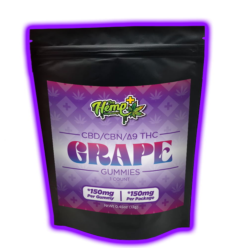 CBD/CBN/DELTA 9 THC GUMMIES 140MG GRAPE