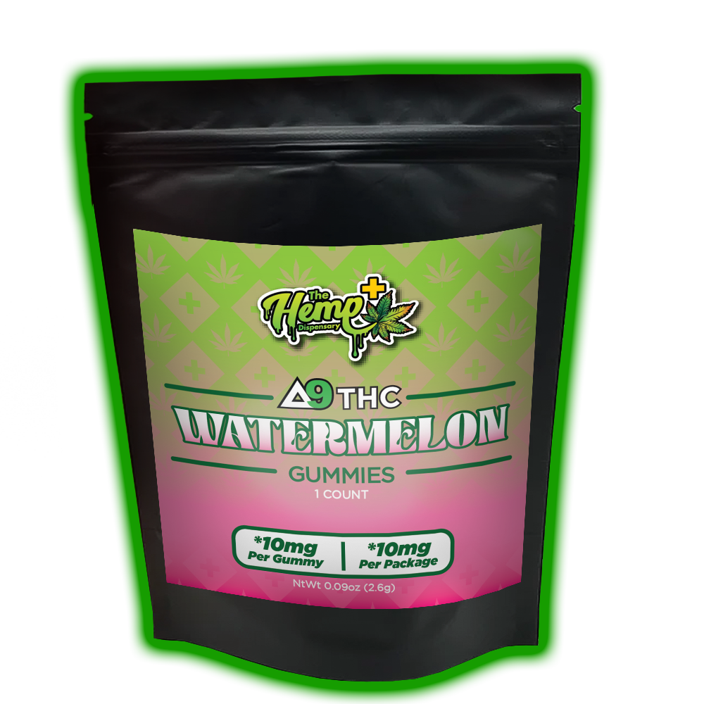 DELTA 9 THC GUMMY 10MG WATERMELON - SINGLE COUNT