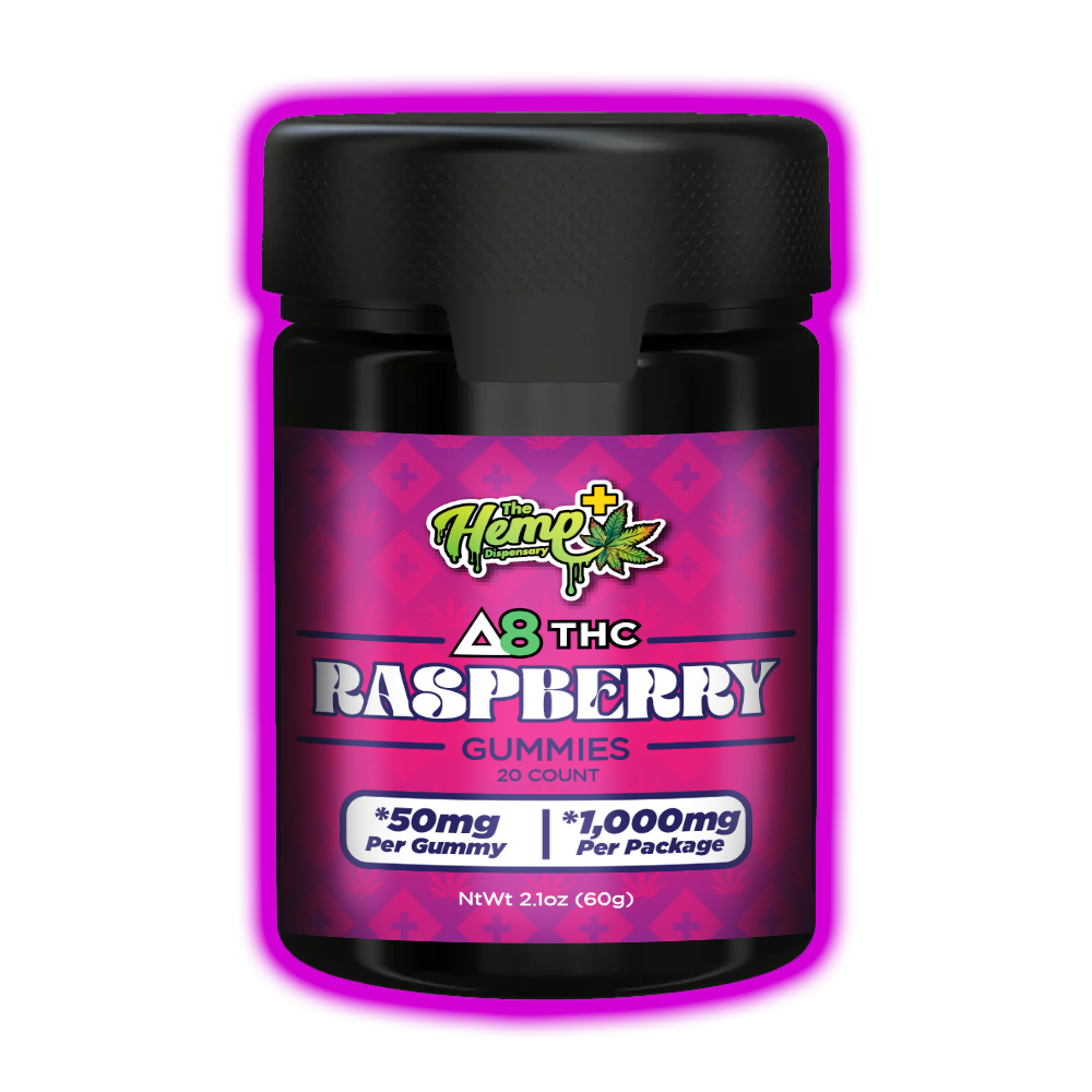 DELTA 8 THC GUMMIES 50MG RASPBERRY