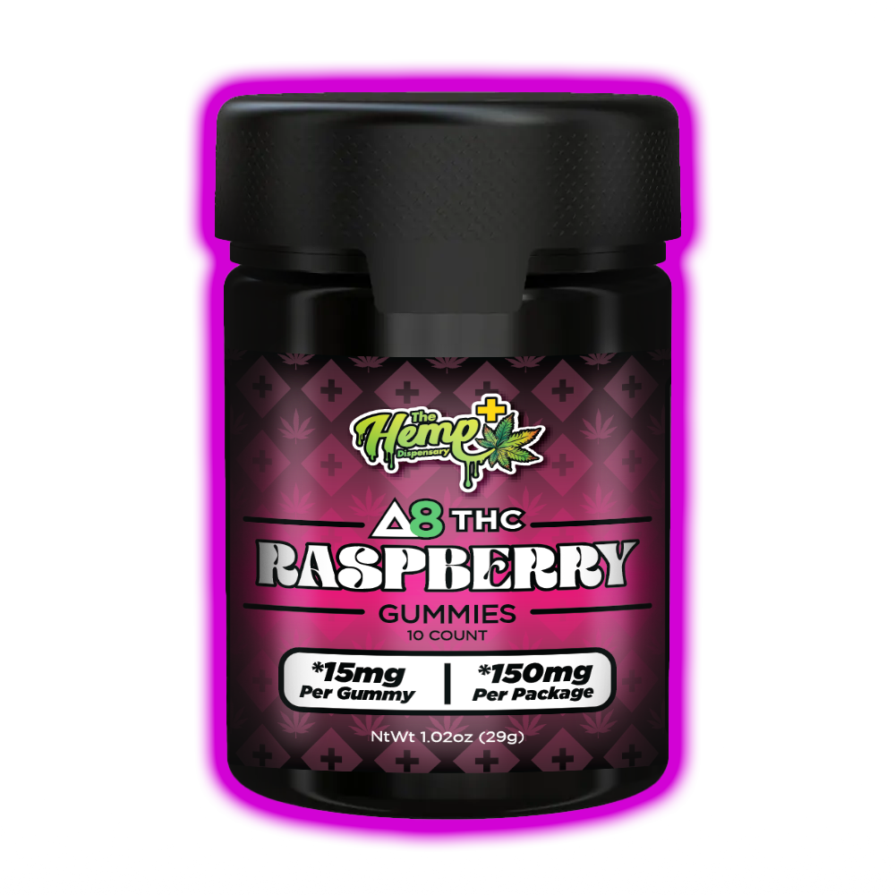 DELTA 8 THC GUMMIES 15MG RASPBERRY