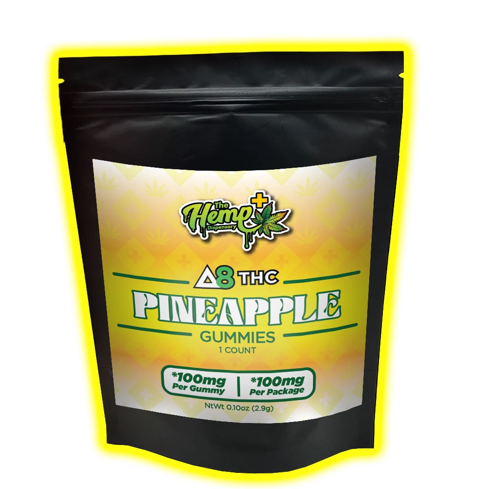DELTA 8 THC GUMMIES 100MG PINEAPPLE