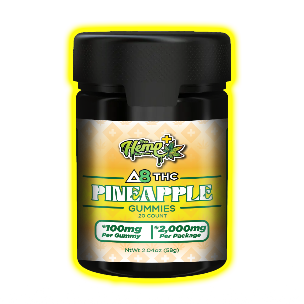 DELTA 8 THC GUMMIES 100MG PINEAPPLE