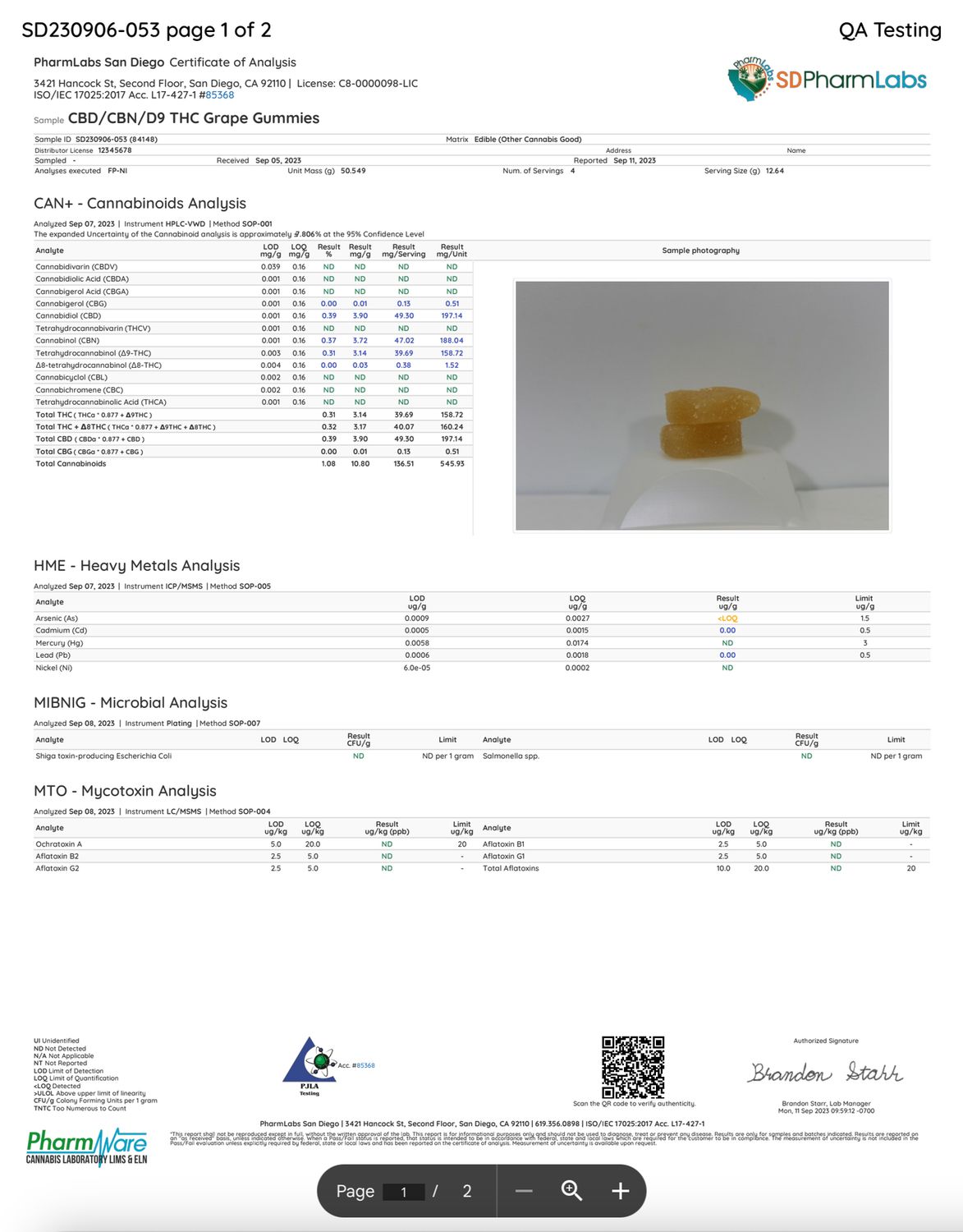 CBD/CBN/DELTA 9 THC GUMMIES 140MG ORANGE