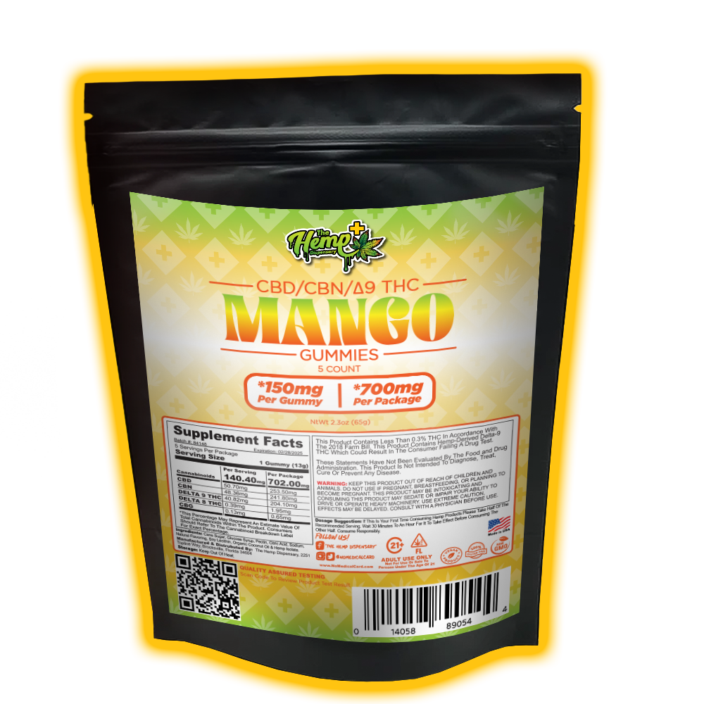 CBD/CBN/DELTA 9 THC GUMMIES MANGO
