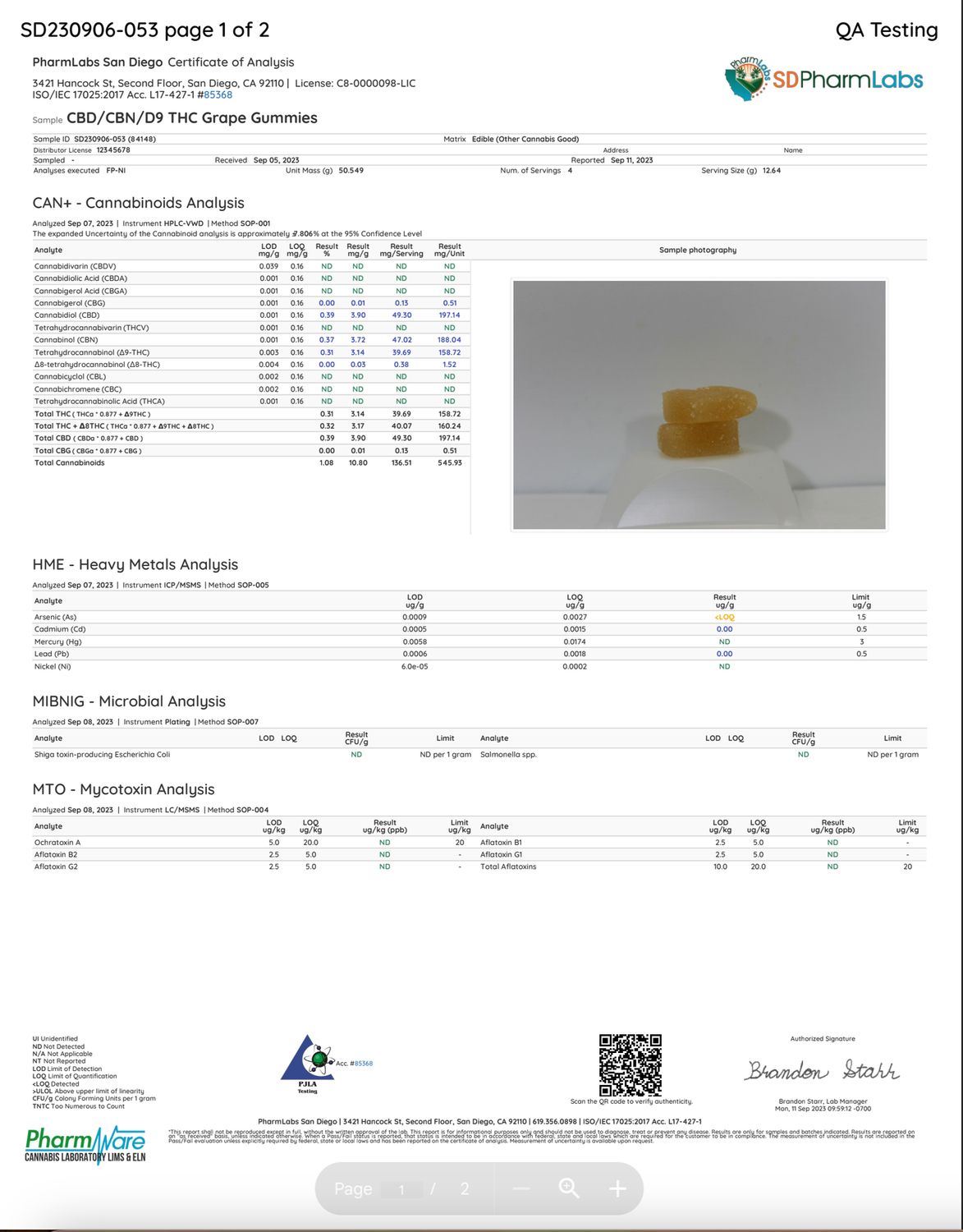 CBD/CBN/DELTA 9 THC GUMMIES MANGO