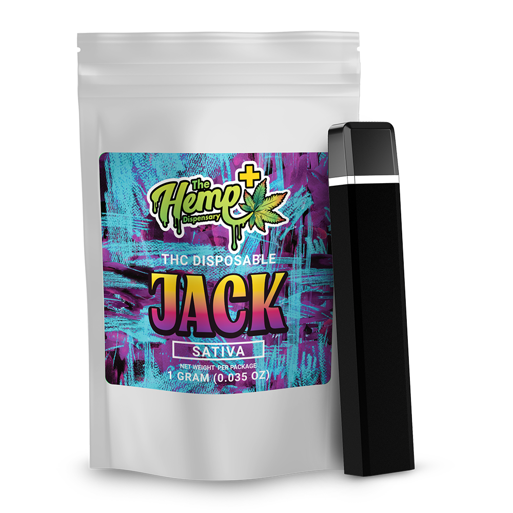 DELTA 8 THC DISPOSABLE VAPE ONE GRAM SATIVA JACK