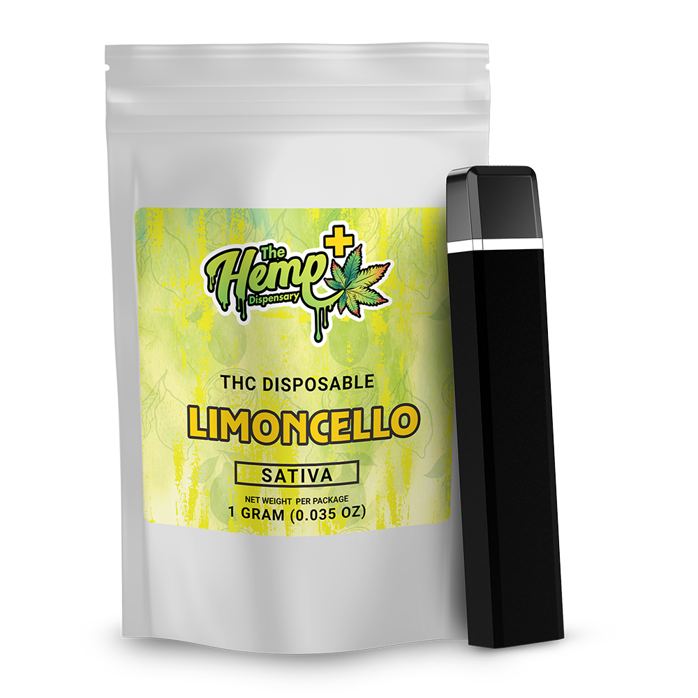 DELTA 8 THC DISPOSABLE VAPE ONE GRAM SATIVA LIMONCELLO