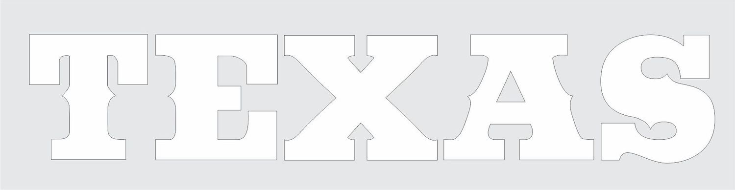 Texas Lettering