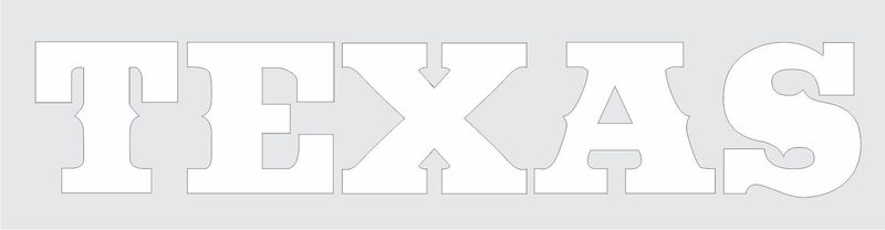Texas Lettering