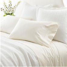 Classic Hemstitch Ivory Sheet Set -, Size: Twin