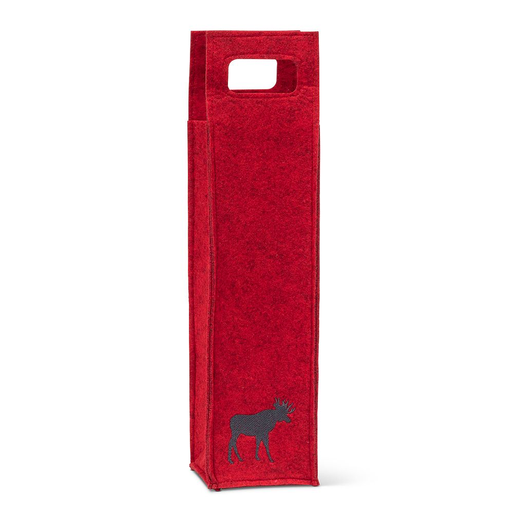 Wine Bag w/ Moose - Red (ABB)