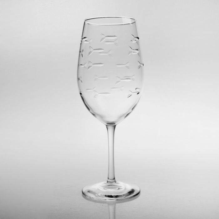 School of Fish - Wine Glass (18 oz)