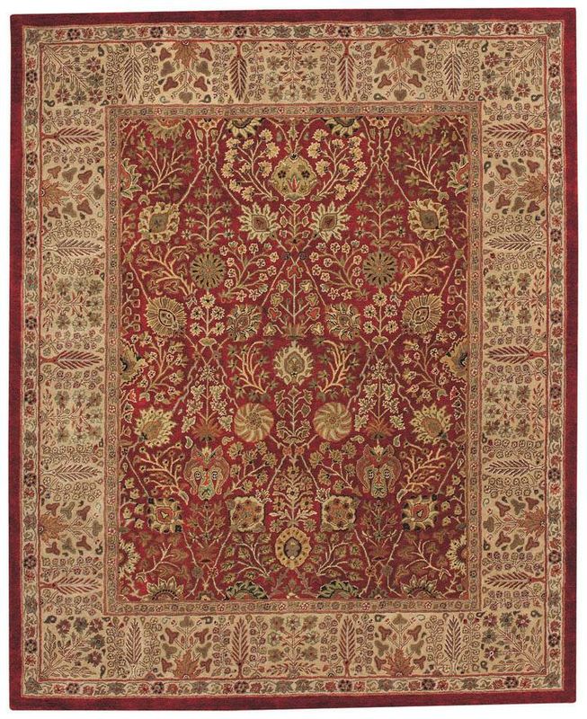 Kaimure-Persian Cedars Cinnabar Rug  4x6