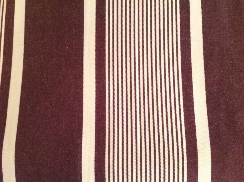 Brown &amp; Cream Striped Duvet Cover Queen