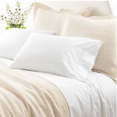 Classic Hemstitch White Sheet Set -
