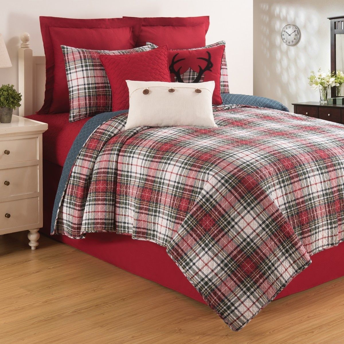 Lennox Plaid Quilt Set - 