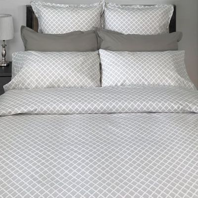 Georgia Diamond Dove Duvet Set - 