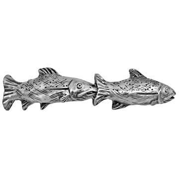 Fish Pair Pull - Pewter (SL)