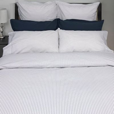 Georgia Stripe Marine Duvet Set - 