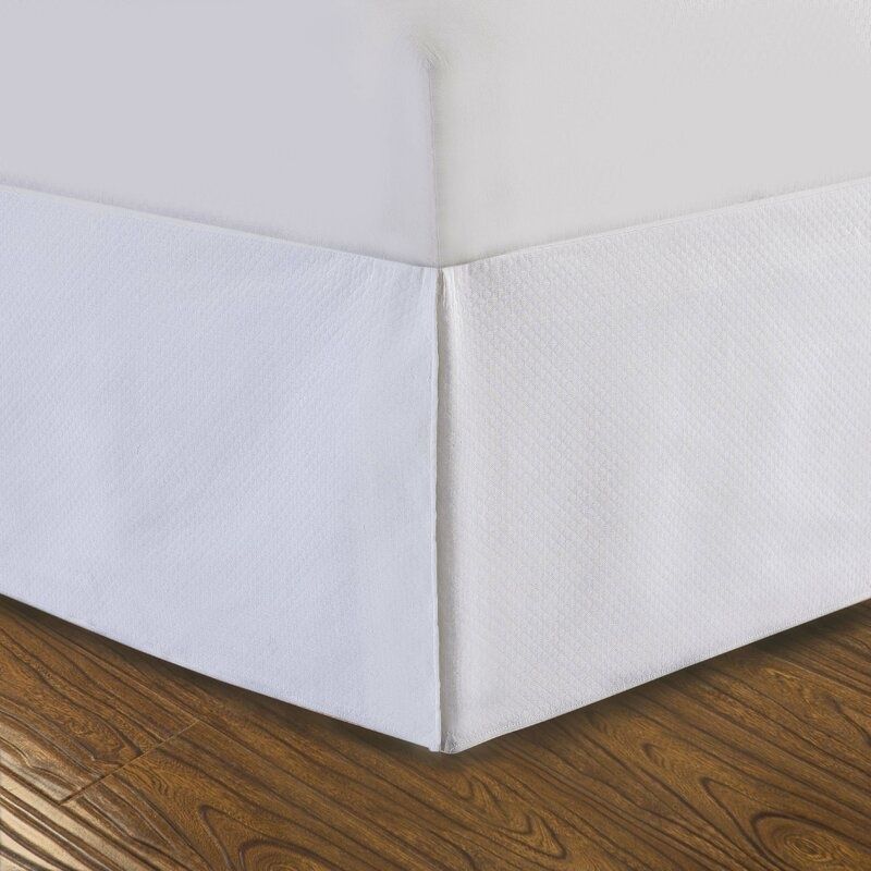 Double White Pasta Bed Skirt