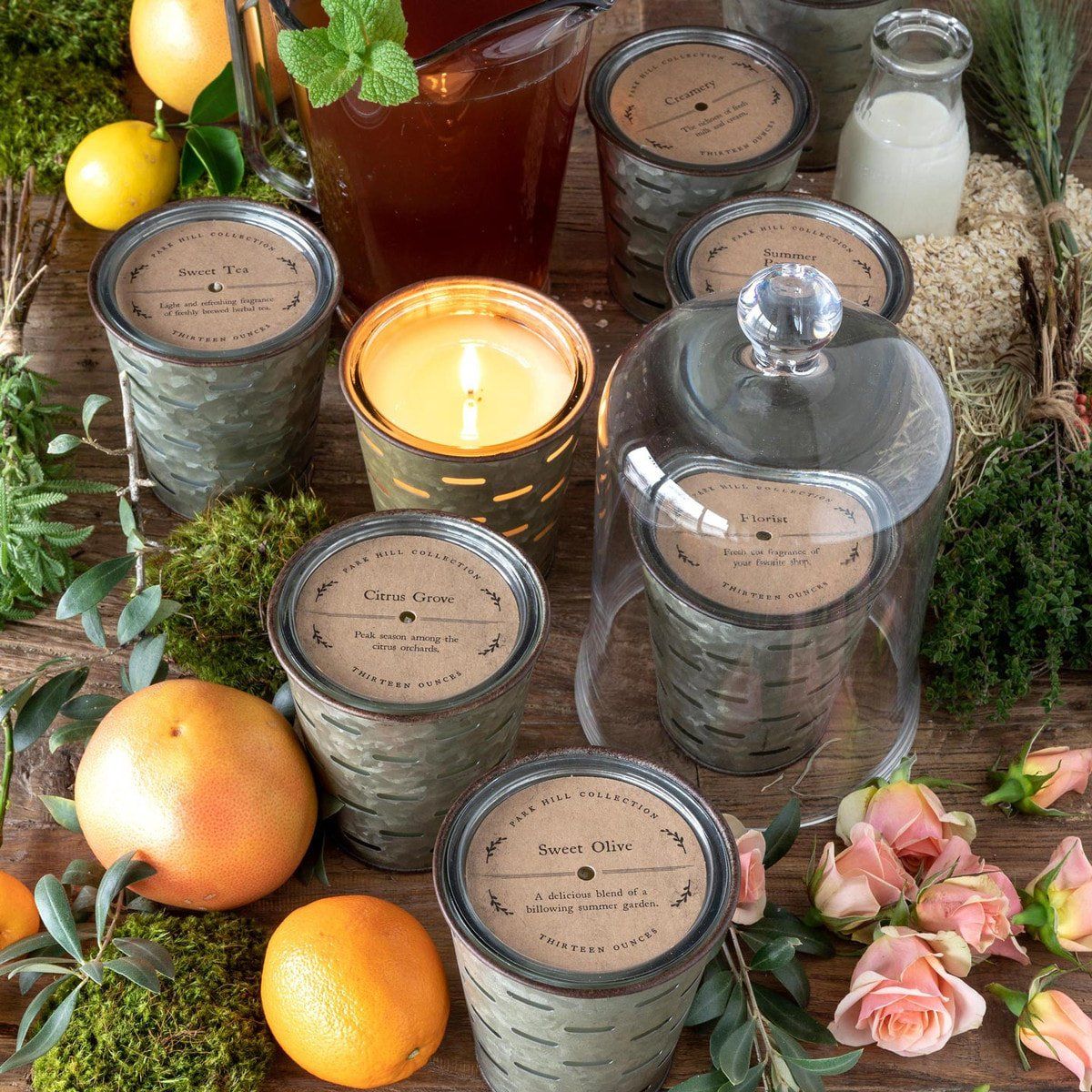 PH Olive Bucket Candle - 