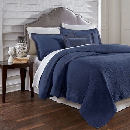 Suzi Navy Coverlet - Queen