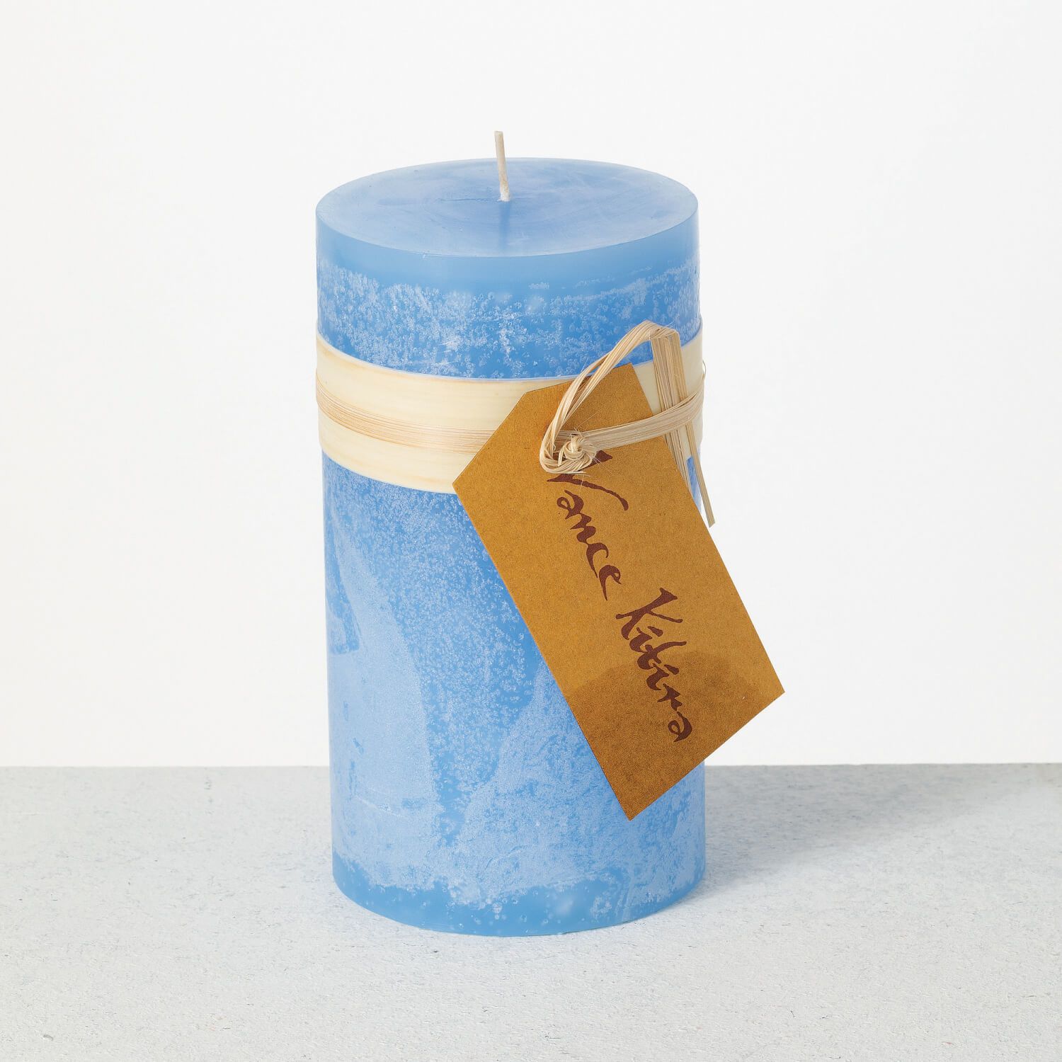 Crystal Blue Timber Candle - 