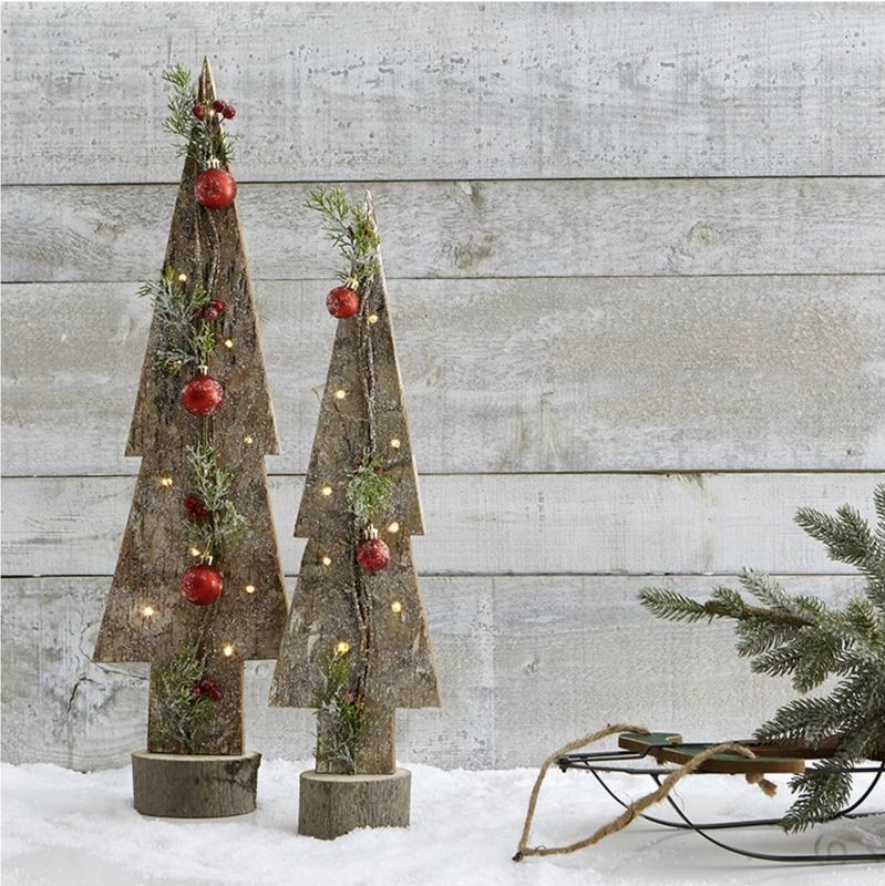 Red Ornament LED Tree - 