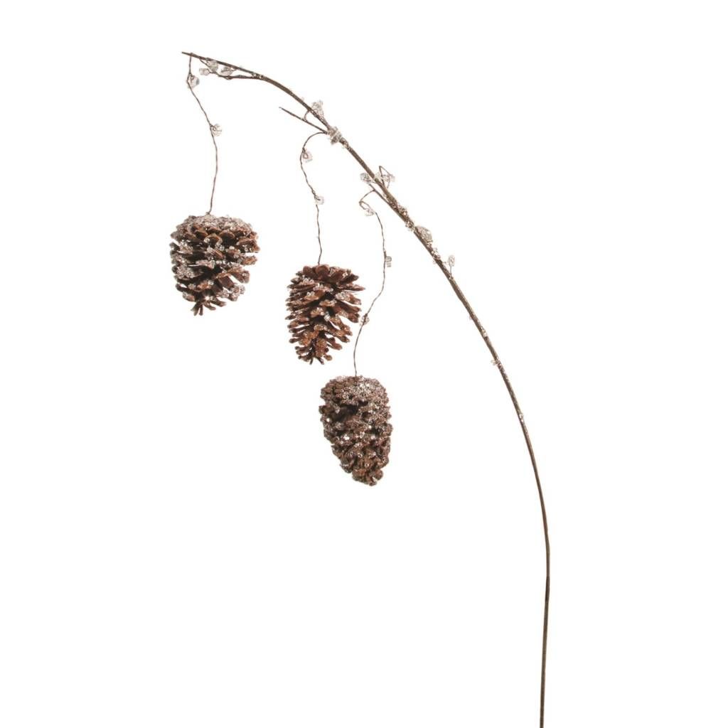 Hanging Sparkly Cones (Cand)