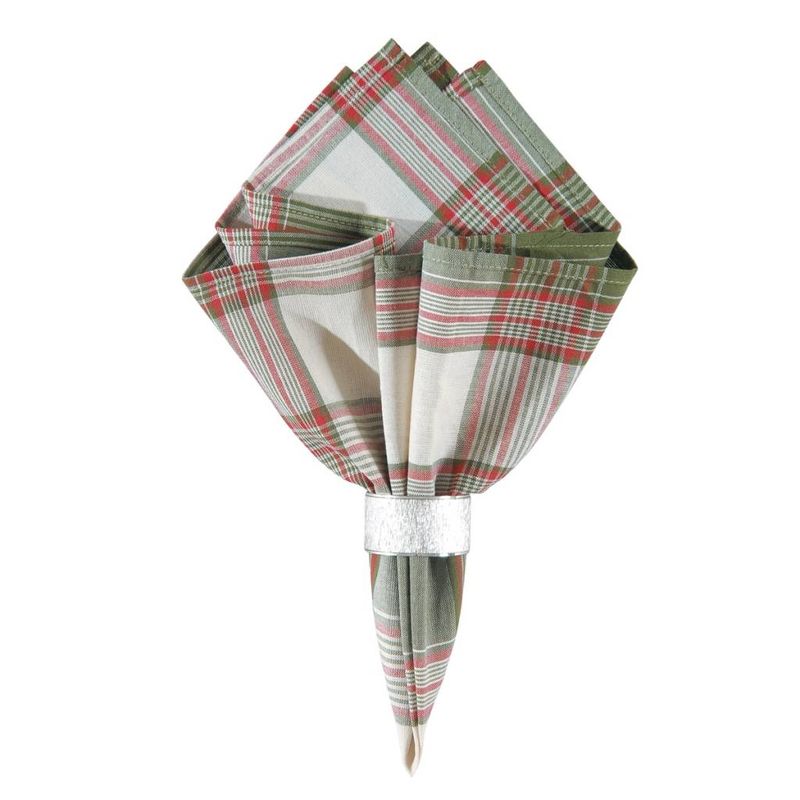 Red &amp; Green Plaid Napkin