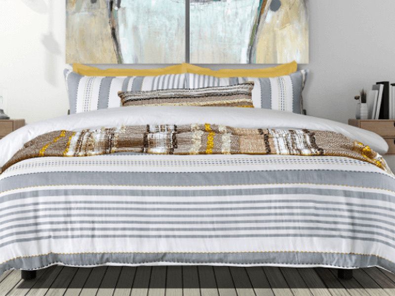 Jaron Grey Duvet Set - 