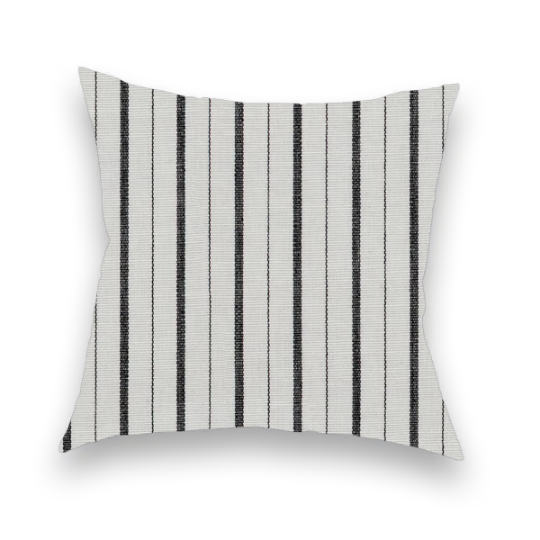 Toss Pillow - Onyx Pinstripe 20"
