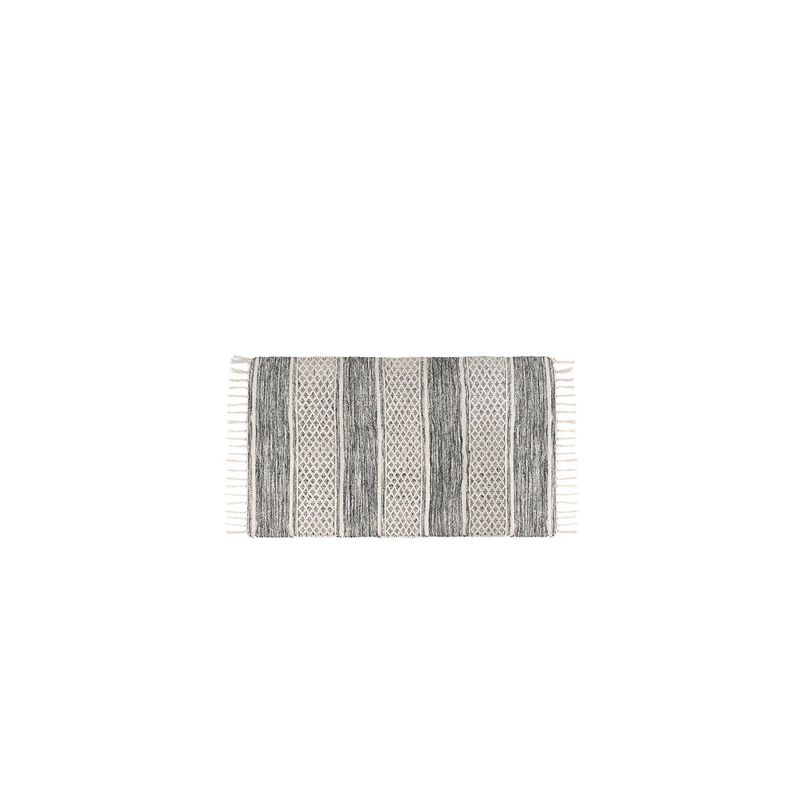 Lima Tasseled Floor Mat, Grey - 