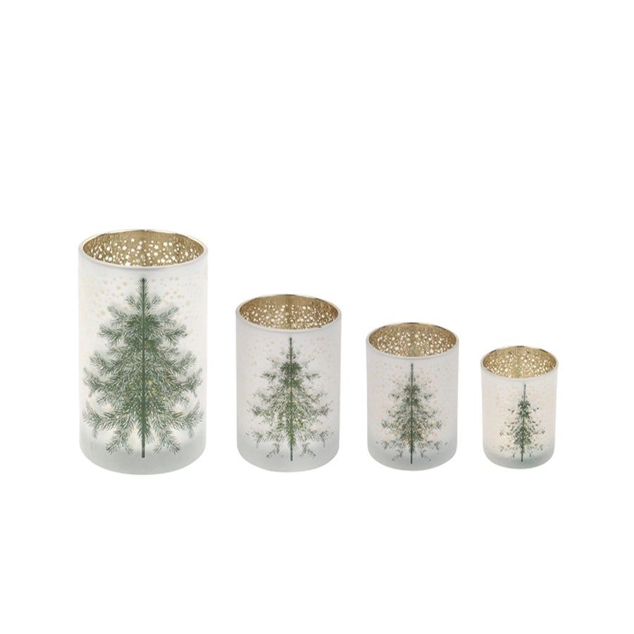 Frosted Forest Candle Holder - 