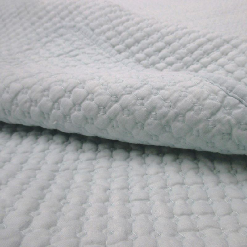 Waffle Robin Egg Blue Quilt Set - 