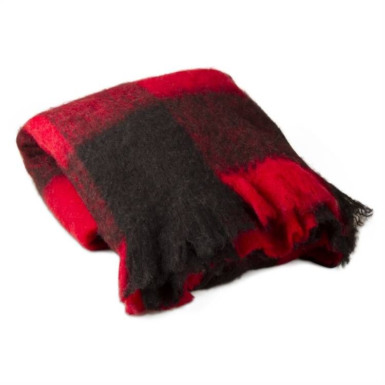 Throw - Mohair Buffalo Check
