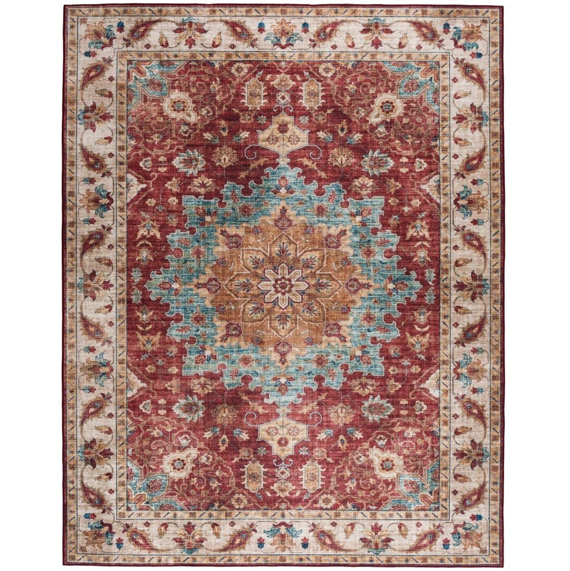 Ike Vintage Red/Blue/Beige Realife Runner - 