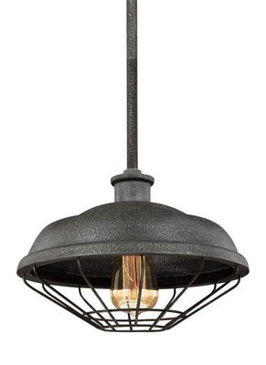 Lennex 1-Light Mini Pendant - Slate Grey Metal (FES)