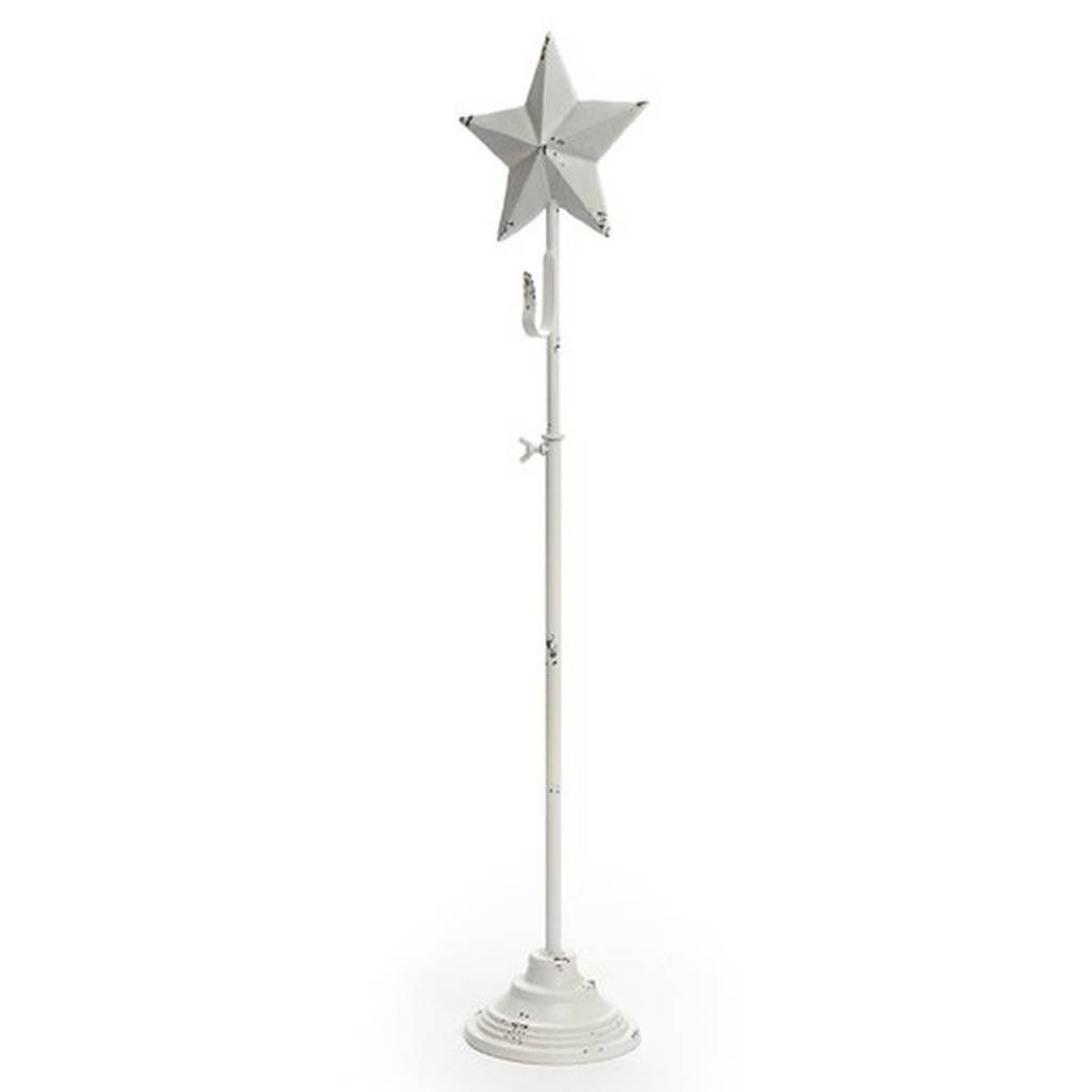 White Iron Star Wreath Stand (ADV)