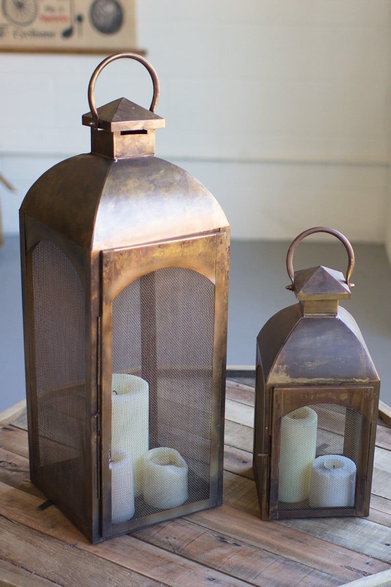Antique  Bronze Lantern - 