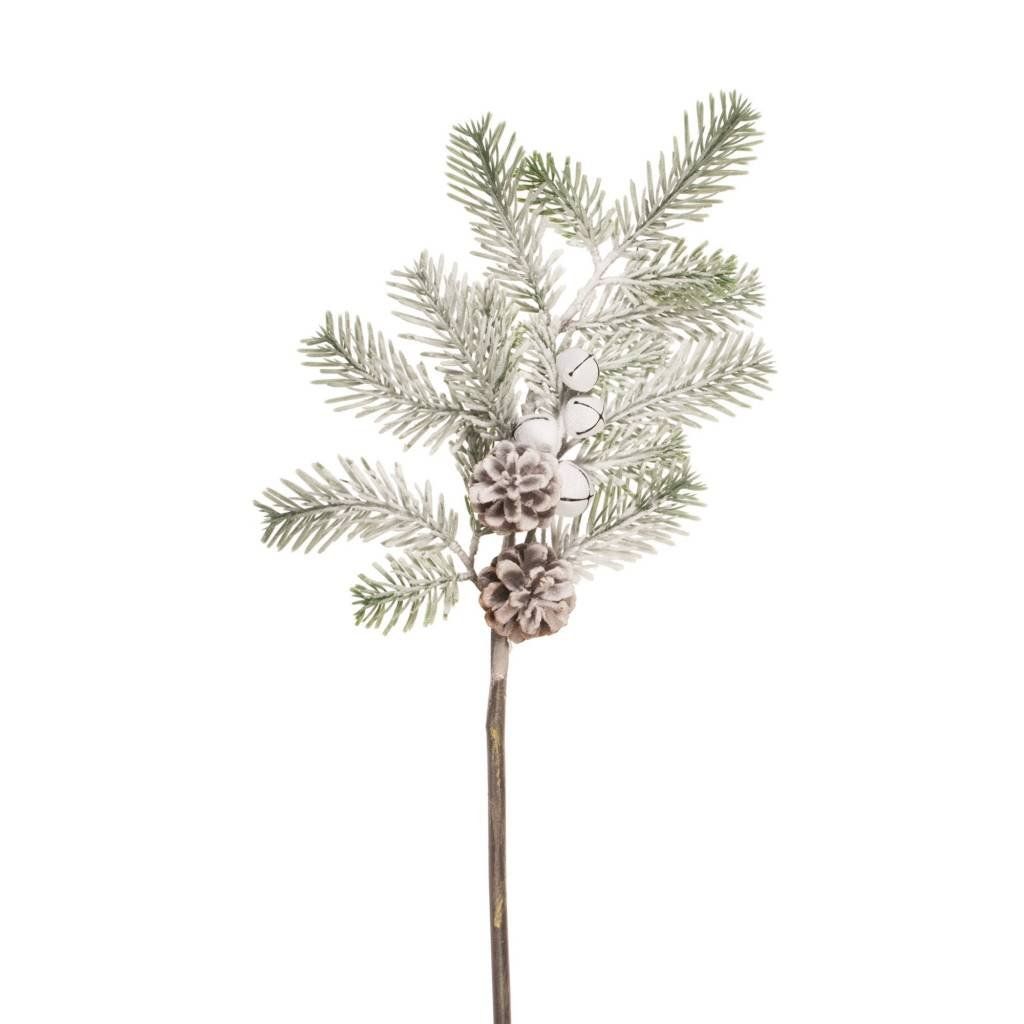 Evergreen Snow and Bells Spray (Cand)