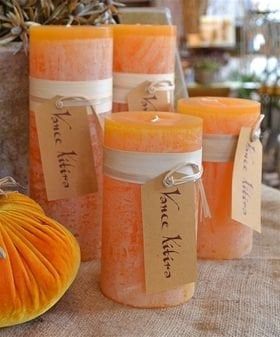 Timber Candle 3 x 3 - Pumpkin