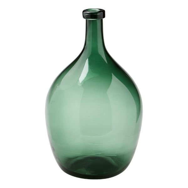 Vintage Glass Wine Bottle - 