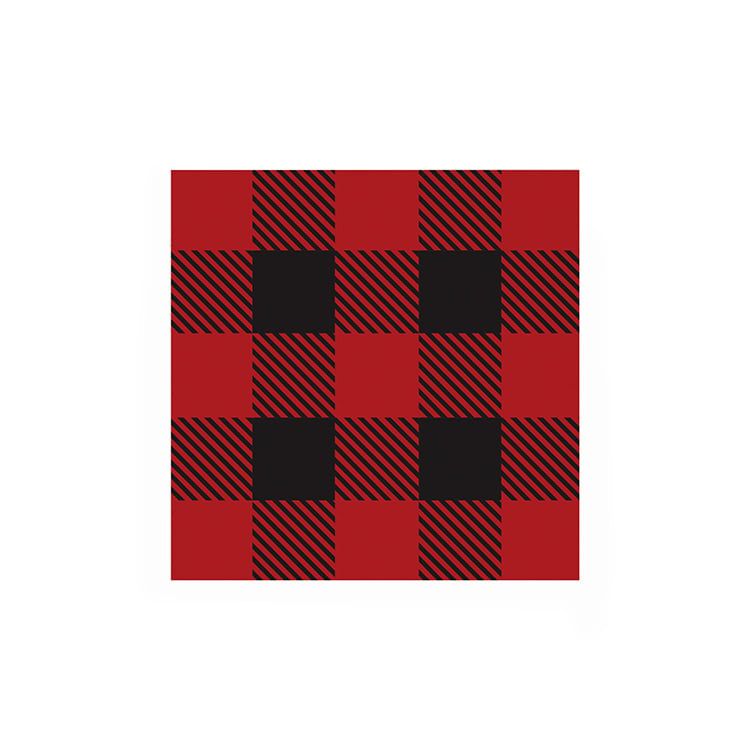 Buffalo Check Cocktail Serviette