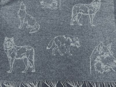 Wolf Grey Throw