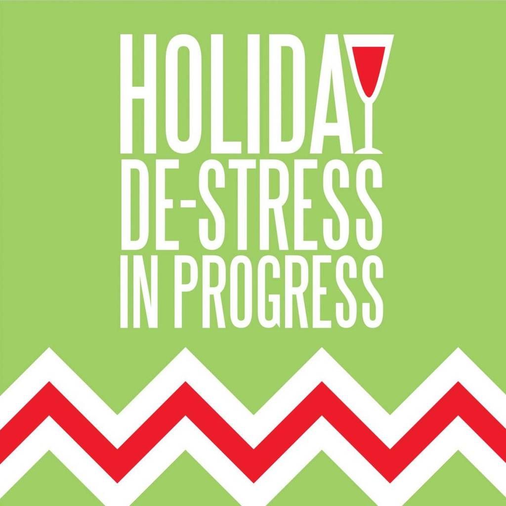 De-Stress - Holiday Cocktail Serviettes -OCD