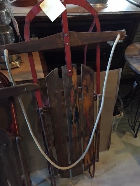 Sleigh - Brown and Red (Antique)