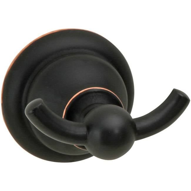 Crofton Double Robe Hook - Aged Bronze (TAY)