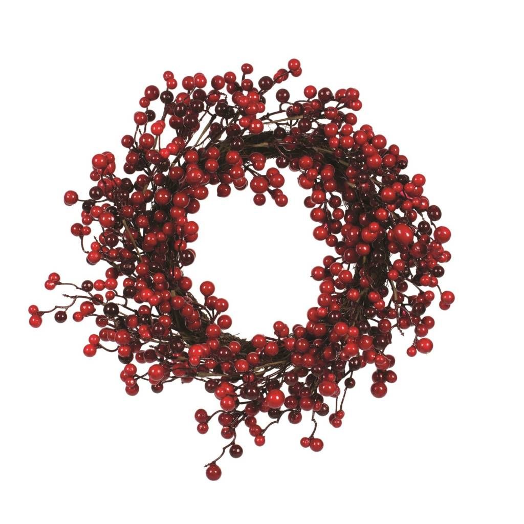 Red Berry Wreath (Cand)