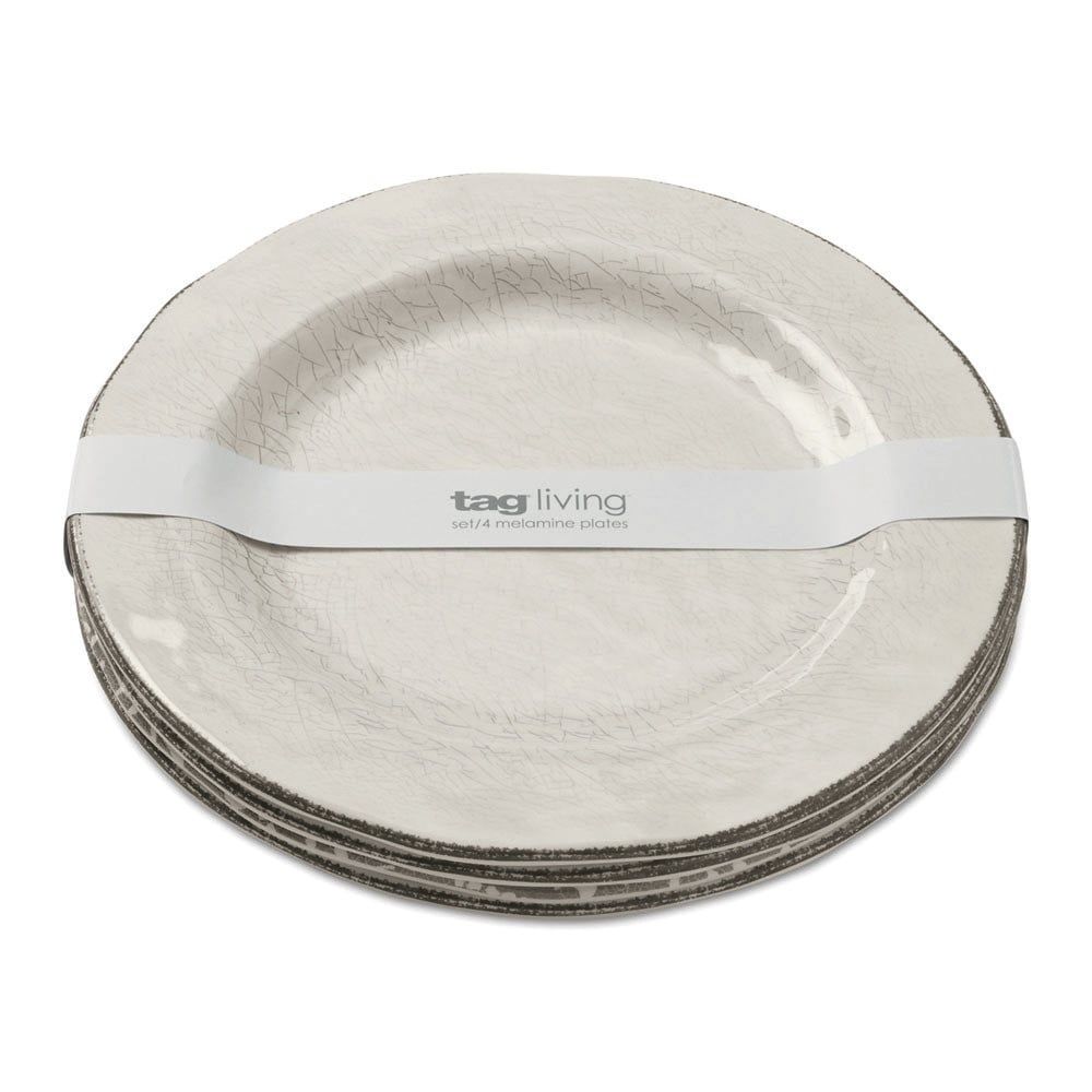 Veranda Ivory - Melamine Salad Plate S/4